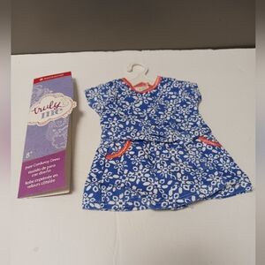 New In Package American Girl Print Cordurory Dress For 18 Inch Dolls. Retired.